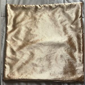 Gold Satin Pillow Cover